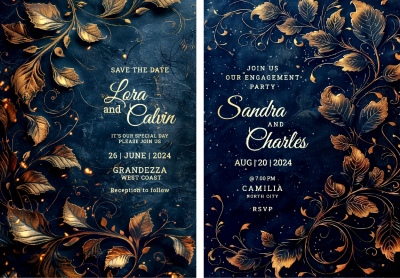 Luxury Artistic Texture Cover Templates #3, 25xAI