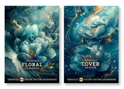 Luxury Artistic Texture Cover Templates #3, 25xAI