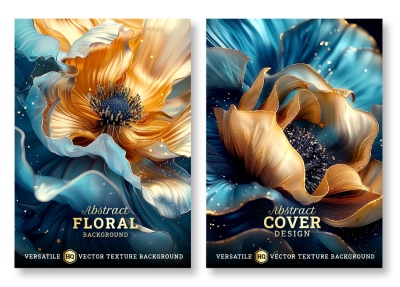 Luxury Artistic Texture Cover Templates #3, 25xAI