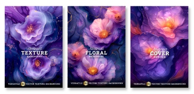 Luxury Artistic Texture Cover Templates #3, 25xAI