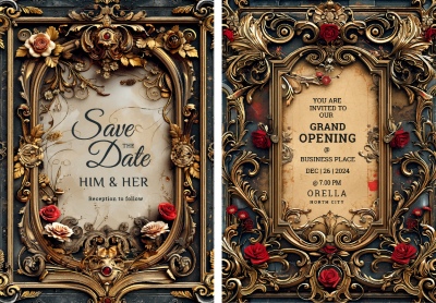 Luxury Artistic Texture Cover Templates #3, 25xAI