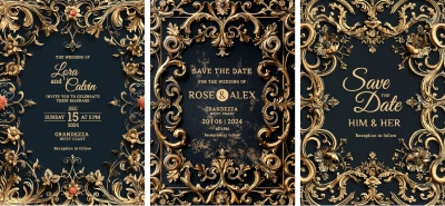 Luxury Artistic Texture Cover Templates #4, 25xAI