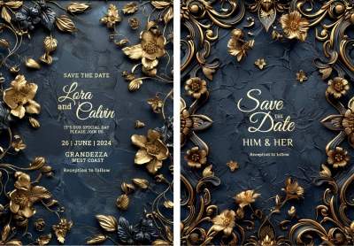 Luxury Artistic Texture Cover Templates #4, 25xAI