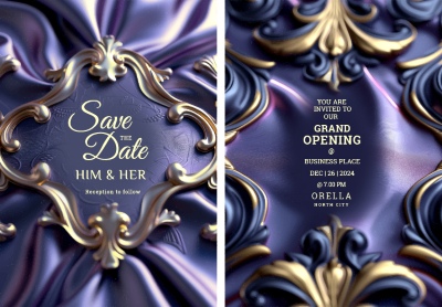 Luxury Artistic Texture Cover Templates #4, 25xAI