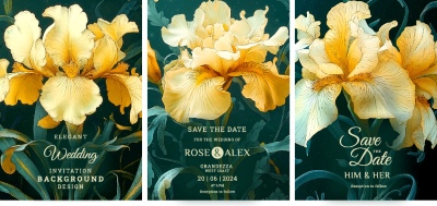 Luxury Artistic Texture Cover Templates #4, 25xAI