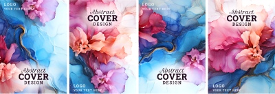 Luxury Artistic Texture Cover Templates #4, 25xAI