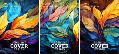 Luxury Artistic Texture Cover Templates #4, 25xAI