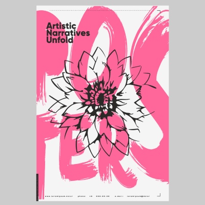 Poster & Cover Design Templates in Modern Style #1, 32xAI