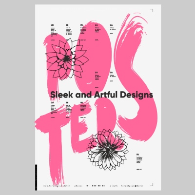 Poster & Cover Design Templates in Modern Style #1, 32xAI