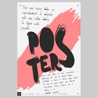 Poster & Cover Design Templates in Modern Style #1, 32xAI