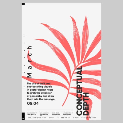 Poster & Cover Design Templates in Modern Style #1, 32xAI