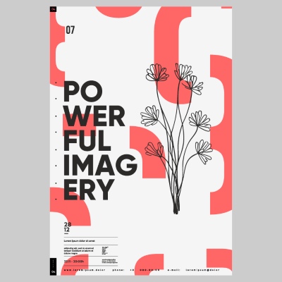 Poster & Cover Design Templates in Modern Style #1, 32xAI