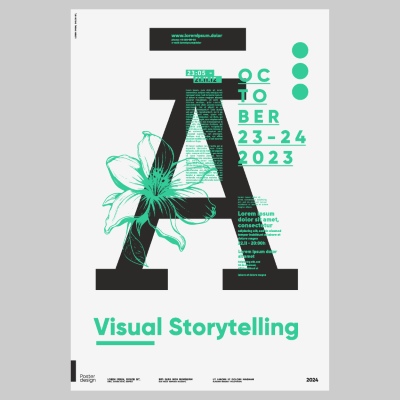 Poster & Cover Design Templates in Modern Style #1, 32xAI