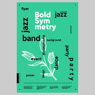 Poster & Cover Design Templates in Modern Style #1, 32xAI