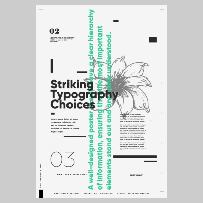 Poster & Cover Design Templates in Modern Style #1, 32xAI