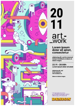 Poster & Cover Design Templates in Modern Style #2, 37xAI