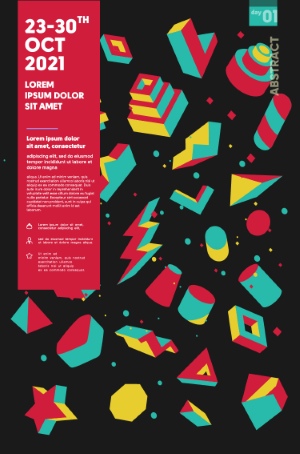 Poster & Cover Design Templates in Modern Style #2, 37xAI