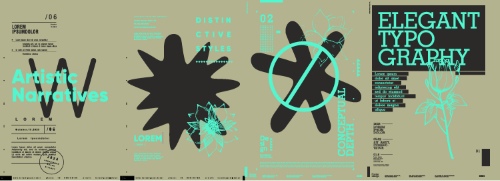 Poster & Cover Design Templates in Modern Style #2, 37xAI