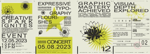 Poster & Cover Design Templates in Modern Style #2, 37xAI