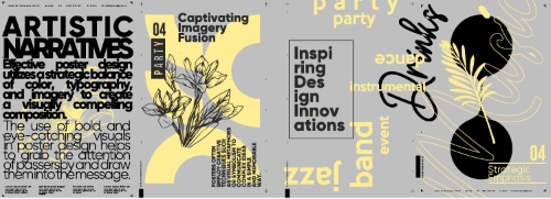 Poster & Cover Design Templates in Modern Style #2, 37xAI