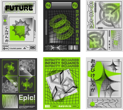 Poster & Cover Design Templates in Modern Style #2, 37xAI