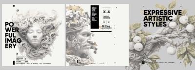 Fine Art, Artistic, Geometric & Minimal Poster Templates #2, 29xAI