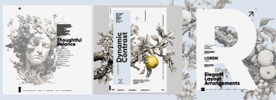 Fine Art, Artistic, Geometric & Minimal Poster Templates #2, 29xAI