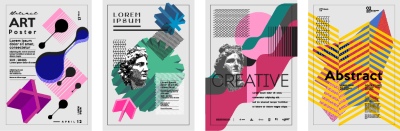 Fine Art, Artistic, Geometric & Minimal Poster Templates #2, 29xAI