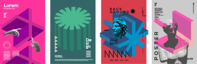 Fine Art, Artistic, Geometric & Minimal Poster Templates #2, 29xAI