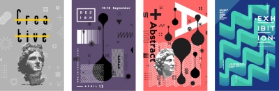 Fine Art, Artistic, Geometric & Minimal Poster Templates #2, 29xAI