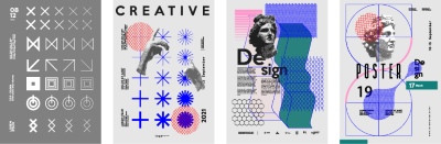 Fine Art, Artistic, Geometric & Minimal Poster Templates #2, 29xAI