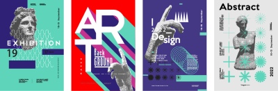 Fine Art, Artistic, Geometric & Minimal Poster Templates #2, 29xAI