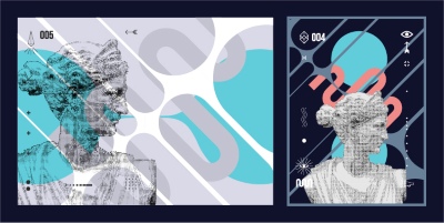 Fine Art, Artistic, Geometric & Minimal Poster Templates #2, 29xAI