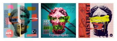 Fine Art, Artistic, Geometric & Minimal Poster Templates #2, 29xAI