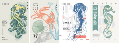 Fine Art, Artistic, Geometric & Minimal Poster Templates #3, 31xAI