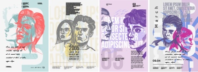 Fine Art, Artistic, Geometric & Minimal Poster Templates #3, 31xAI