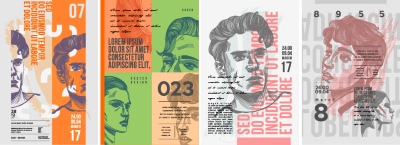 Fine Art, Artistic, Geometric & Minimal Poster Templates #3, 31xAI