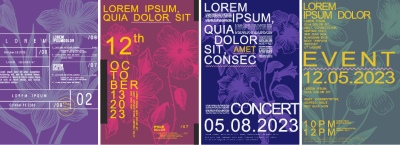 Fine Art, Artistic, Geometric & Minimal Poster Templates #3, 31xAI