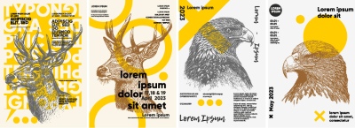 Fine Art, Artistic, Geometric & Minimal Poster Templates #3, 31xAI