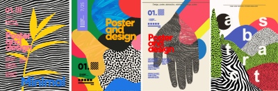 Fine Art, Artistic, Geometric & Minimal Poster Templates #4, 25xAI