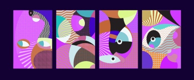 Fine Art, Artistic, Geometric & Minimal Poster Templates #4, 25xAI