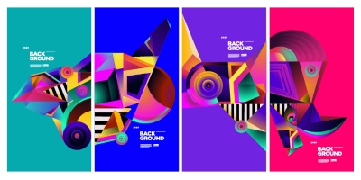 Fine Art, Artistic, Geometric & Minimal Poster Templates #4, 25xAI