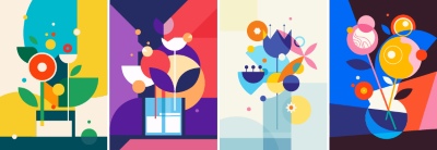 Fine Art, Artistic, Geometric & Minimal Poster Templates #4, 25xAI