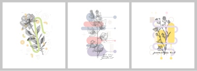 Fine Art, Artistic, Geometric & Minimal Poster Templates #5, 27xAI