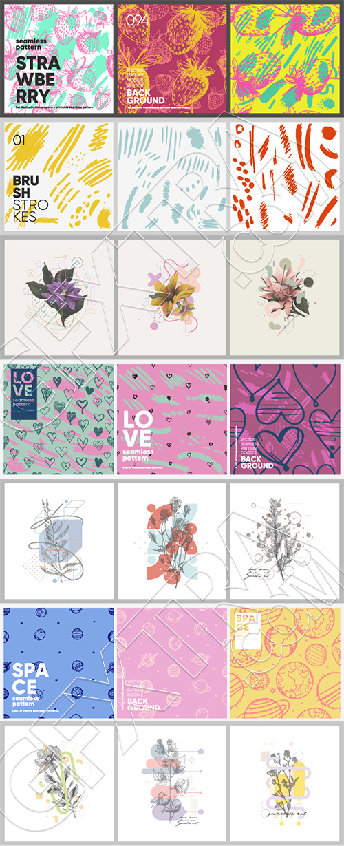 Fine Art, Artistic, Geometric & Minimal Poster Templates #5, 27xAI