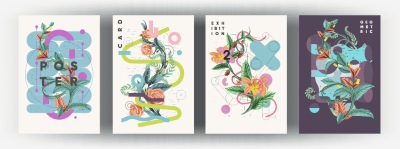 Fine Art, Artistic, Geometric & Minimal Poster Templates #6, 25xAI