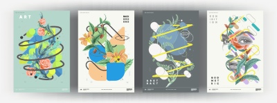 Fine Art, Artistic, Geometric & Minimal Poster Templates #6, 25xAI