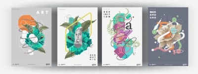 Fine Art, Artistic, Geometric & Minimal Poster Templates #6, 25xAI