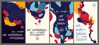 Fine Art, Artistic, Geometric & Minimal Poster Templates #7, 30xAI