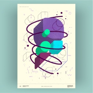 Fine Art, Artistic, Geometric & Minimal Poster Templates #7, 30xAI